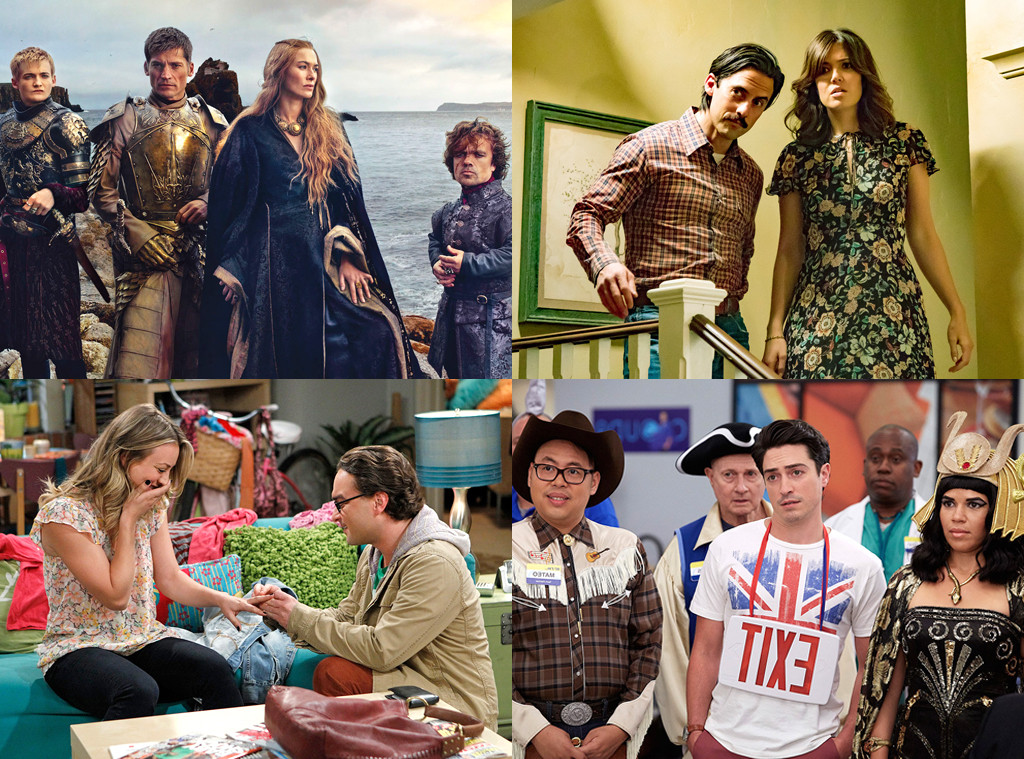 Game of Thrones, This is Us, Big Bang Theory, Superstore
