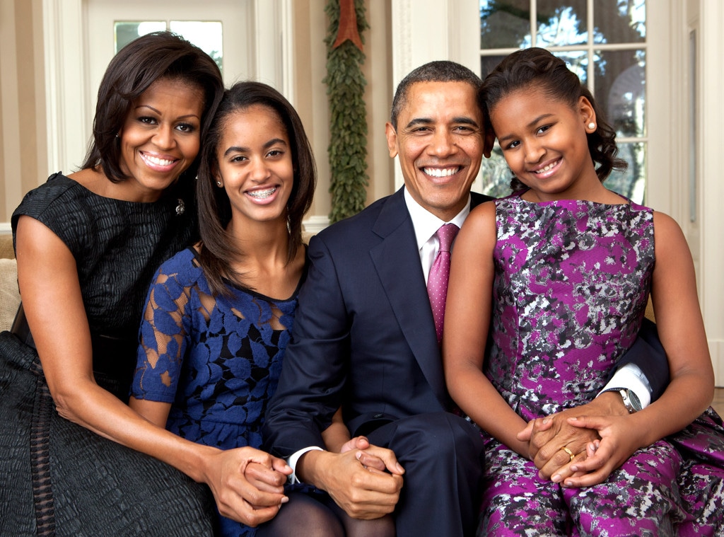 Barack Obama, Michelle Obama, Malia Obama, Sasha Obama