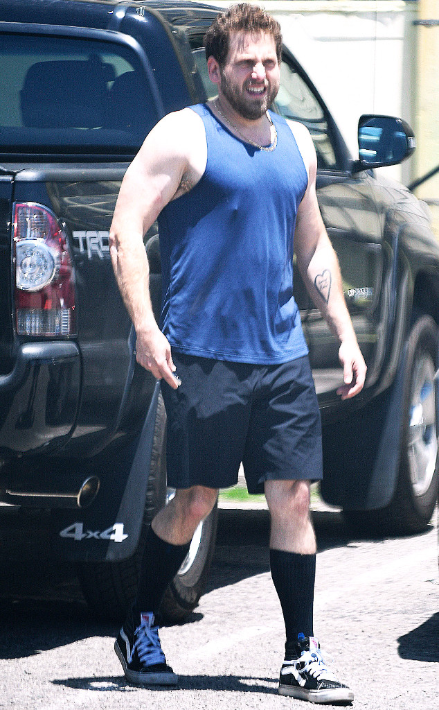 Jonah Hill and His Bulging Biceps Serve Up Major Fitness Motivation E