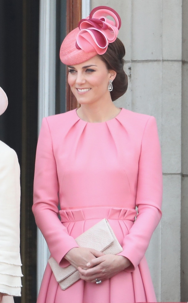Kate Middleton and Princess Charlotte Are Pretty in Pink at Trooping ...
