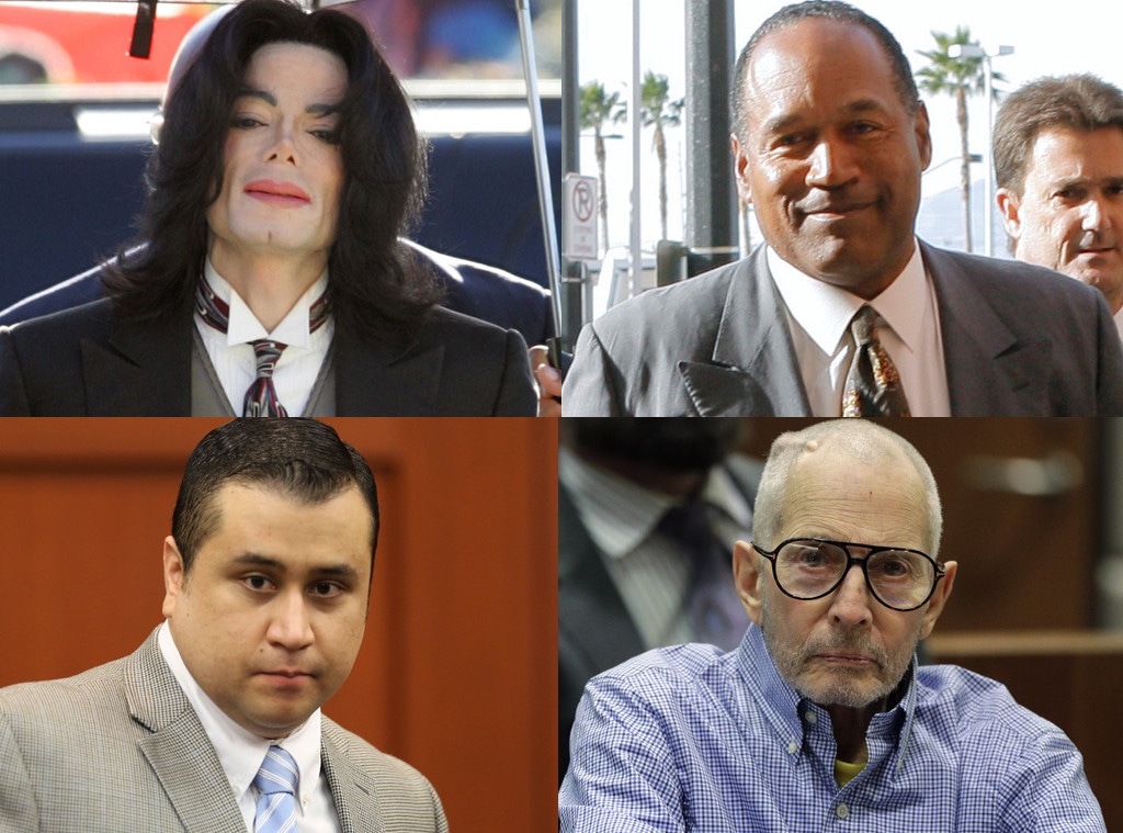 Michael Jackson, O.J. Simpson, Robert Durst, George Zimmerman