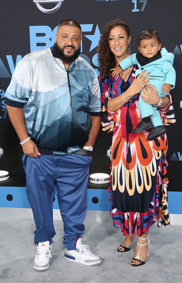 DJ Khaled, Nicole Tuck, Asahd Tuck Khaled, 2017 BET Awards, Arrivals