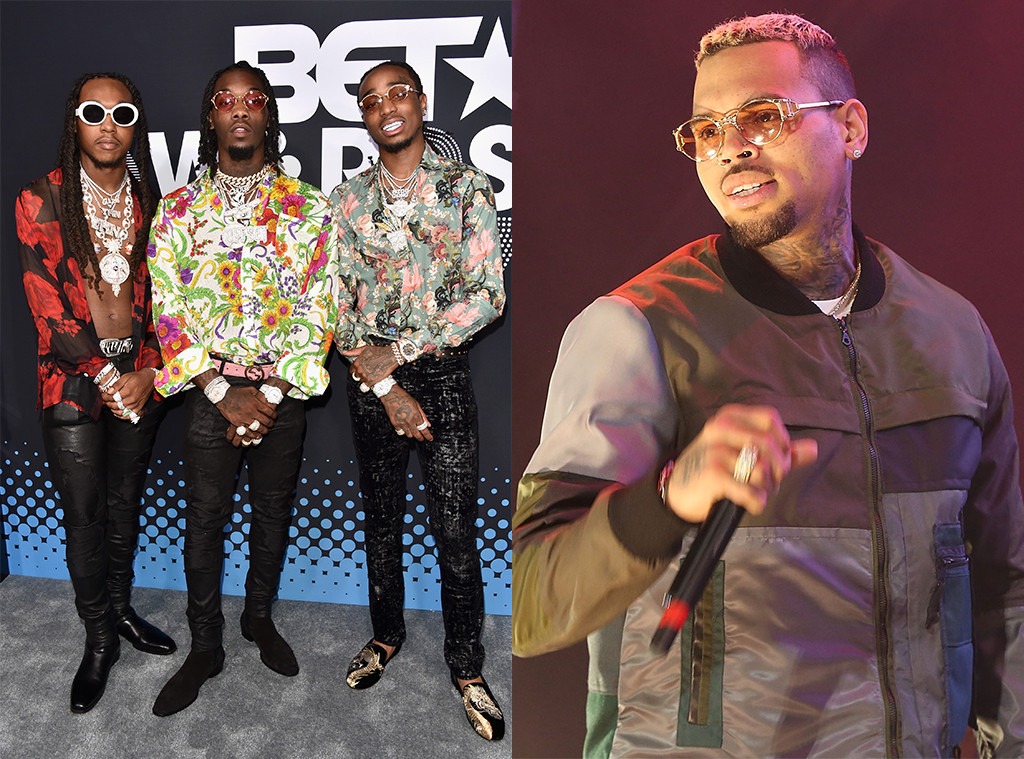 Chris Brown and Migos Come Face to Face at BET Awards After-Party | E ...