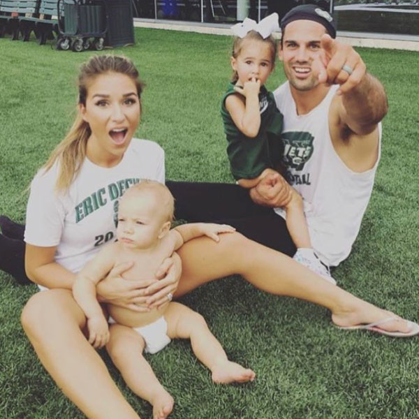 Eric Decker & Newborn Baby Eric Appear in Sweet Father-Son Photo - E! Online