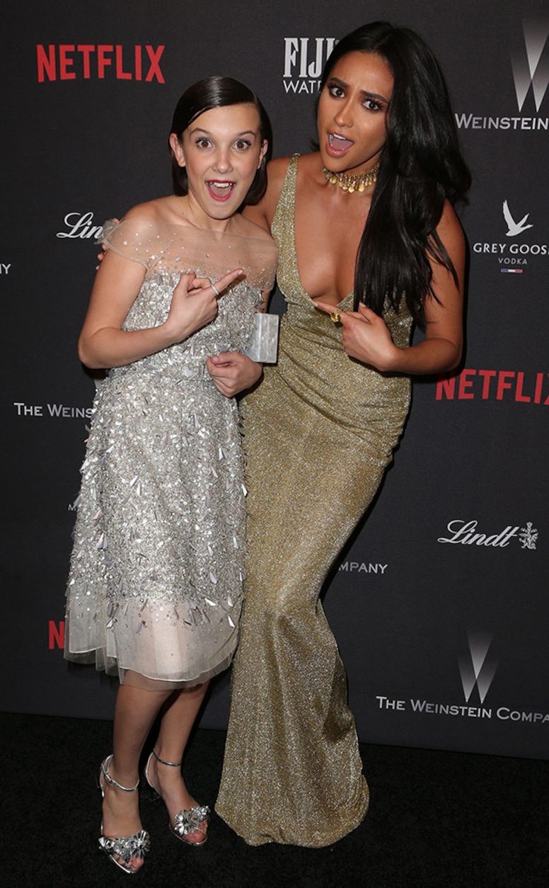 Millie Bobby Brown, Shay Mitchell, Celebrities Fangirling