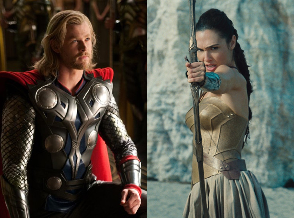 Chris Hemsworth Thinks Wonder Woman Would Beat Thor In A Fight E Online Uk At one point gadot was asked who would win in a fight… i think it's wonder woman. chris hemsworth thinks wonder woman