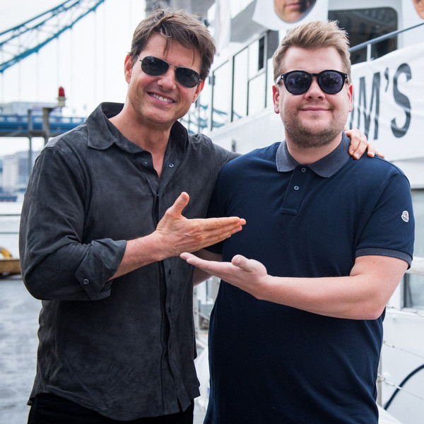 are james corden and tom cruise really friends
