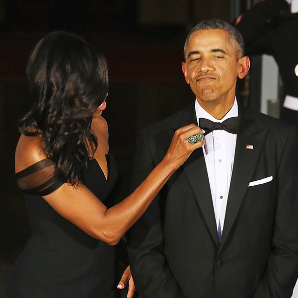 Michelle Obama Reveals Barack Wore the Same Black Tuxedo for 8 Years - E!  Online