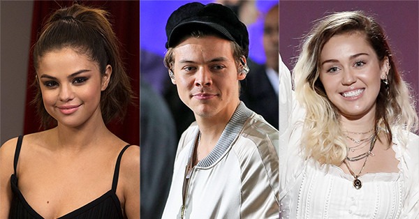  Teen Choice Awards nominees, Selena Gomez, Harry Styles, Miley Cyrus