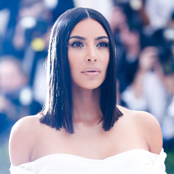 Kim k outlet straight black hair