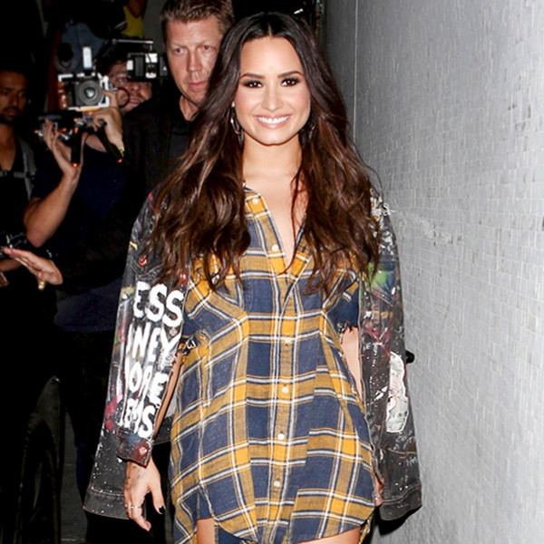 Have a look at Demi Lovato's plaid outfits