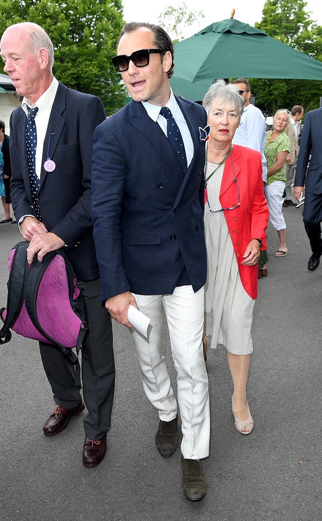 Jude Law From Wimbledon 2017: Star Sightings 