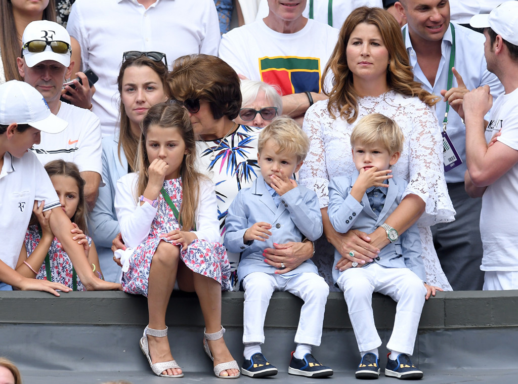 Roger Federer's 2 Sets of Twins Steal the Show at Wimbledon 2017 E