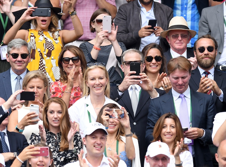 Michael Middleton,Carole Middleton, Pippa Middleton, James Middleton, Wimbledon