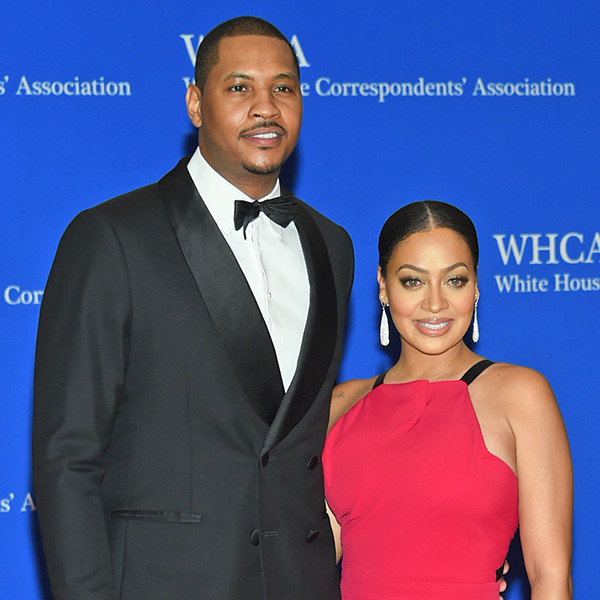 Carmelo and Lala Anthony Celebrate New Year's Together