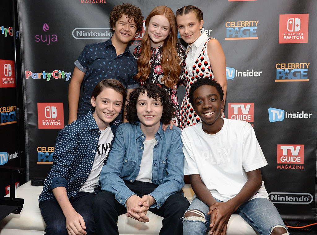 Gaten Matarazzo, Sadie Sink, Millie Bobby Brown, Noah Schnapp, Finn