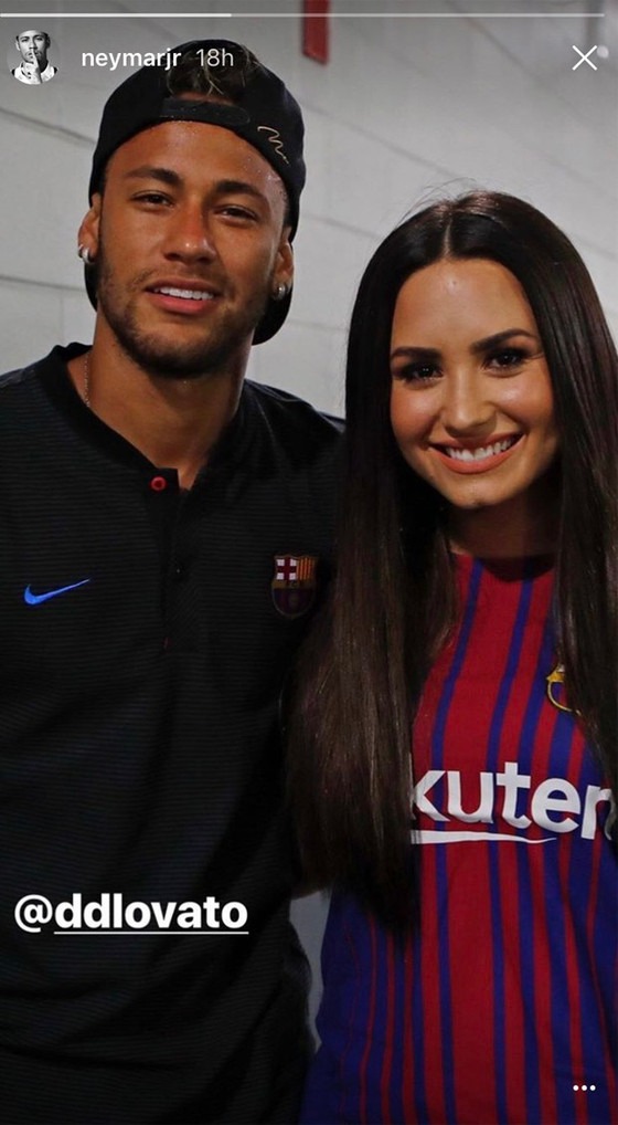 Neymar, Demi Lovato