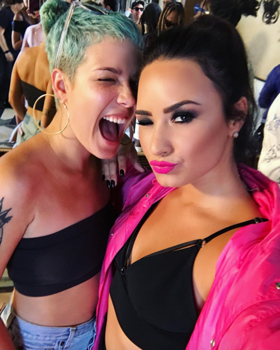 Demi Lovato, Halsey, Instagram