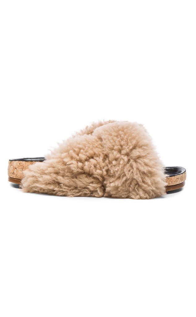 chloe fur slides