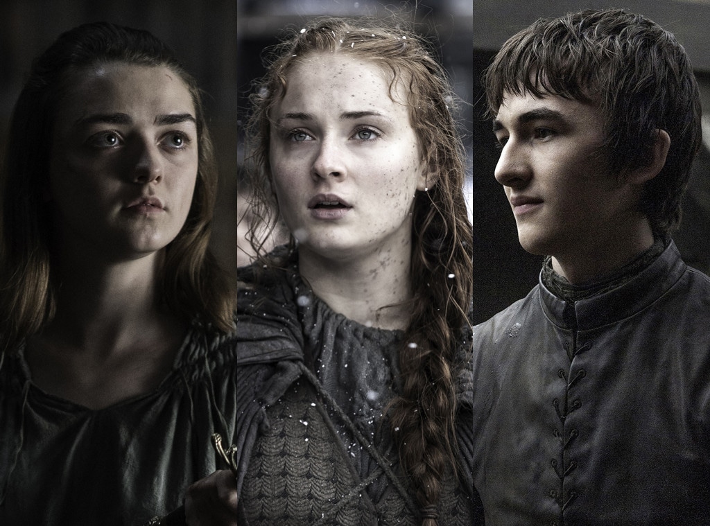 Maisie Williams, Sophie Turner, Isaac Hempstead Wright