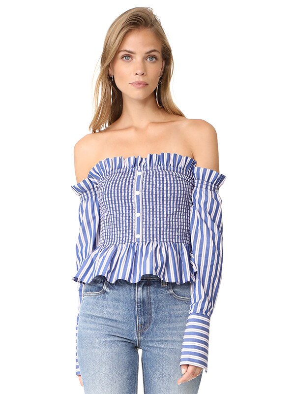 Petersyn from Smocked, Off-the-Shoulder Tops | E! News