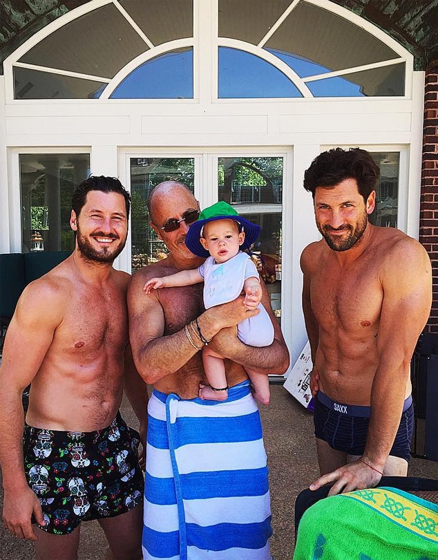 Val Chmerkovskiy & Maksim Chmerkovskiy from Stars Celebrate Fourth of July 2017 E! News