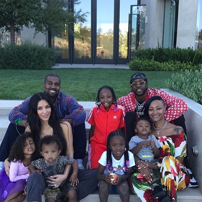 Kim Kardashian, Kanye West and Kids Have Pre-4th of July Feast With 2 ...