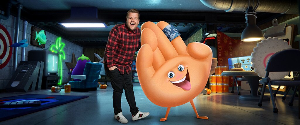 Hi-5 (James Corden) from Meet the Characters From The Emoji Movie | E! News