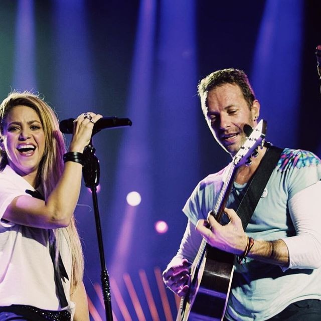Shakira, Chris Martin, Coldplay