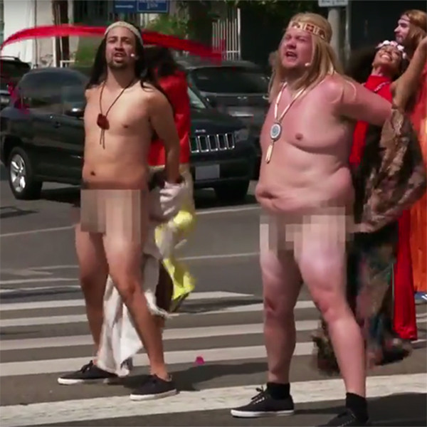 Lin-Manuel Miranda Strips for Crosswalk the Musical: Hair