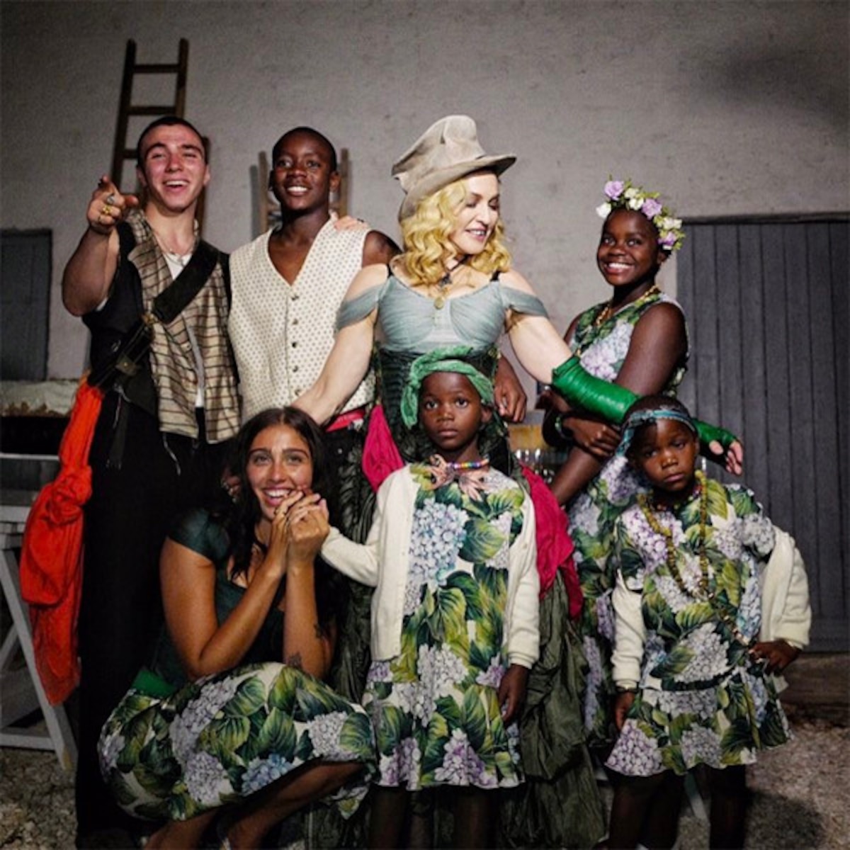 Madonna Shares Rare Family Photo With All 6 Kids - E! Online - CA