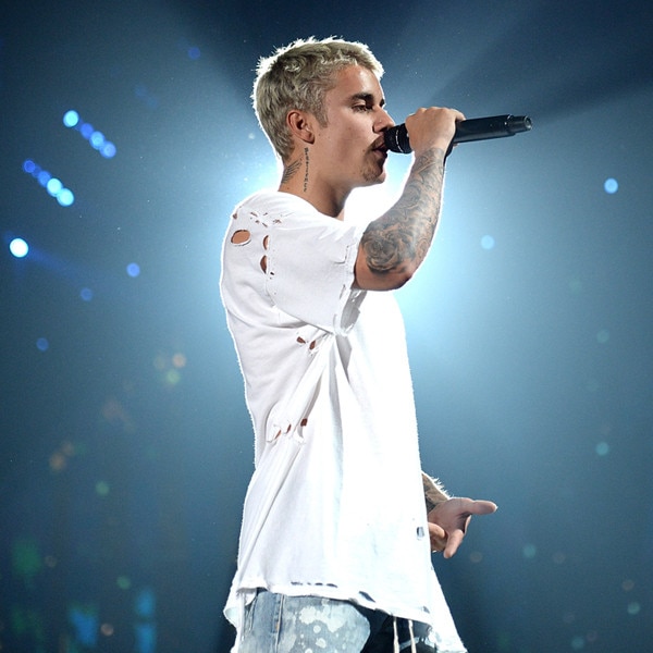 justin bieber long white t shirt