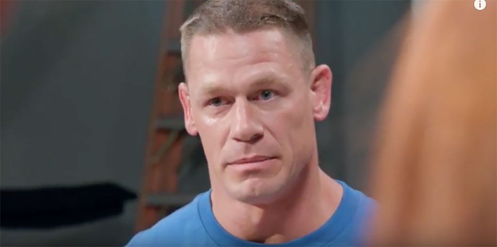 John Cena Is Brought To Tears By His Fans E Online John Cena Is Brought To Tears By His Fans E Online