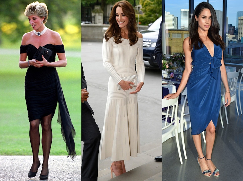 Princess Diana, Kate Middleton, Meghan Markle