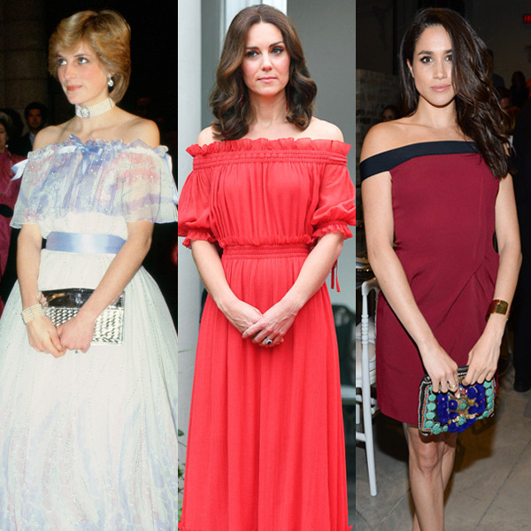 Photos from Princess Diana, Kate Middleton & Meghan Markle Style Comparison