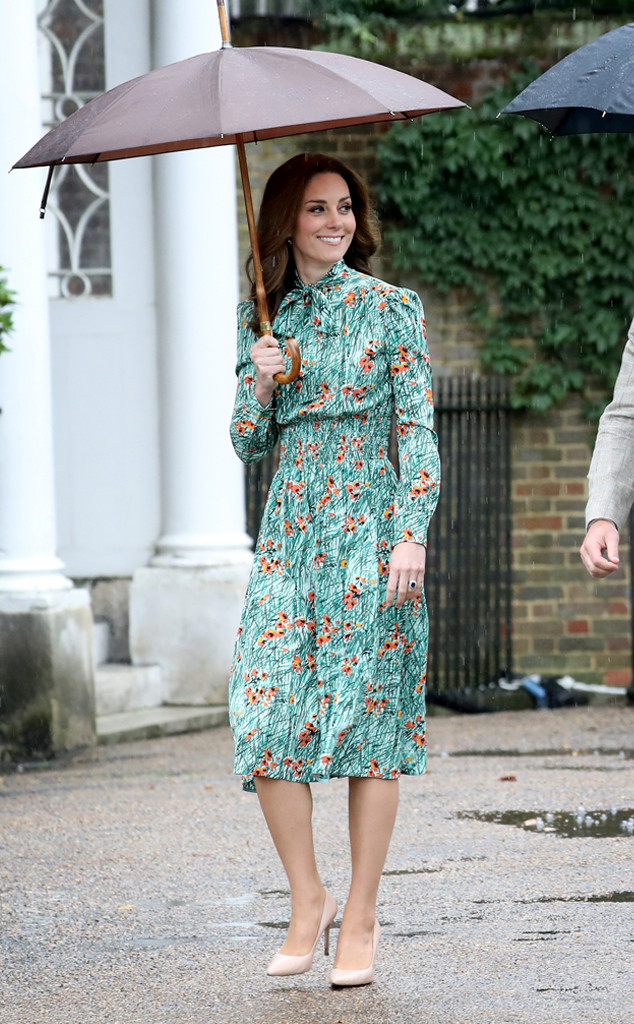 kate middleton blue and white floral dress Pink Gingham Embroidered Beach Dress by Classic Whimsy - Girls Dresses