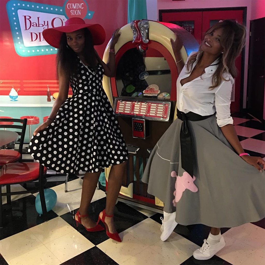 Inside Serena Williams Star Studded 50s Themed Baby Shower E Online