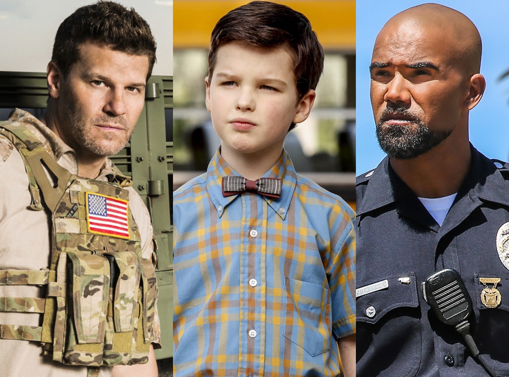 CBS Split, Shemar Moore, SWAT, Iain Armitage, Young Sheldon, David Boreanaz, Seal Team