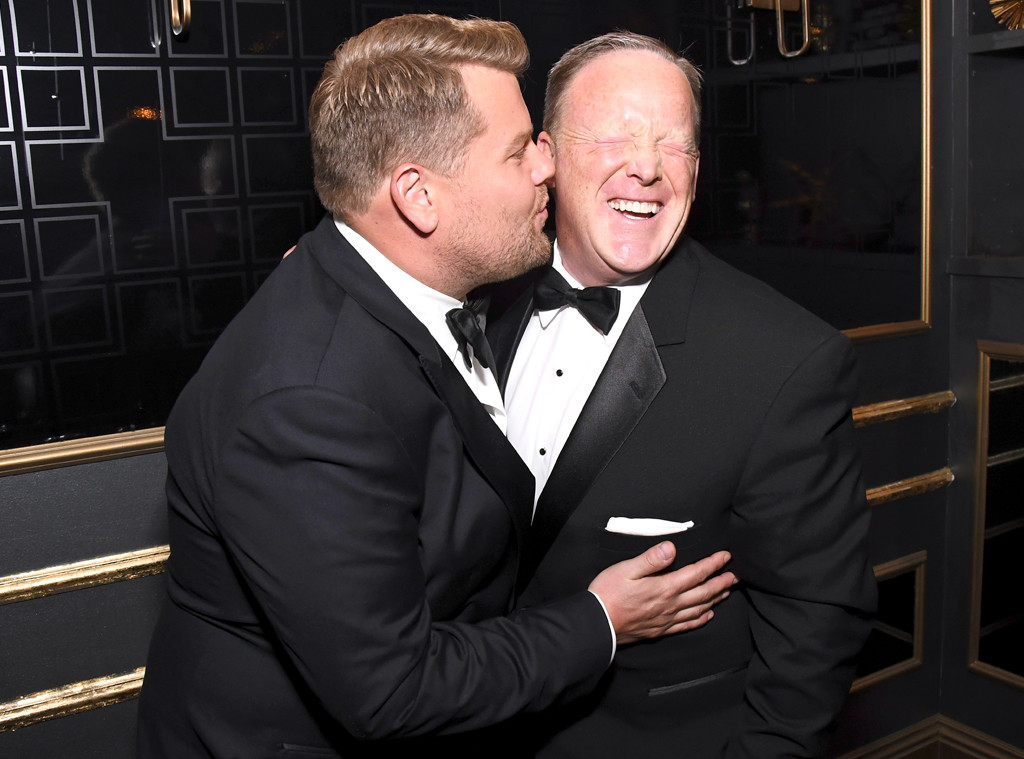 James Corden, Sean Spicer, 2017 Emmy Awards, Candids