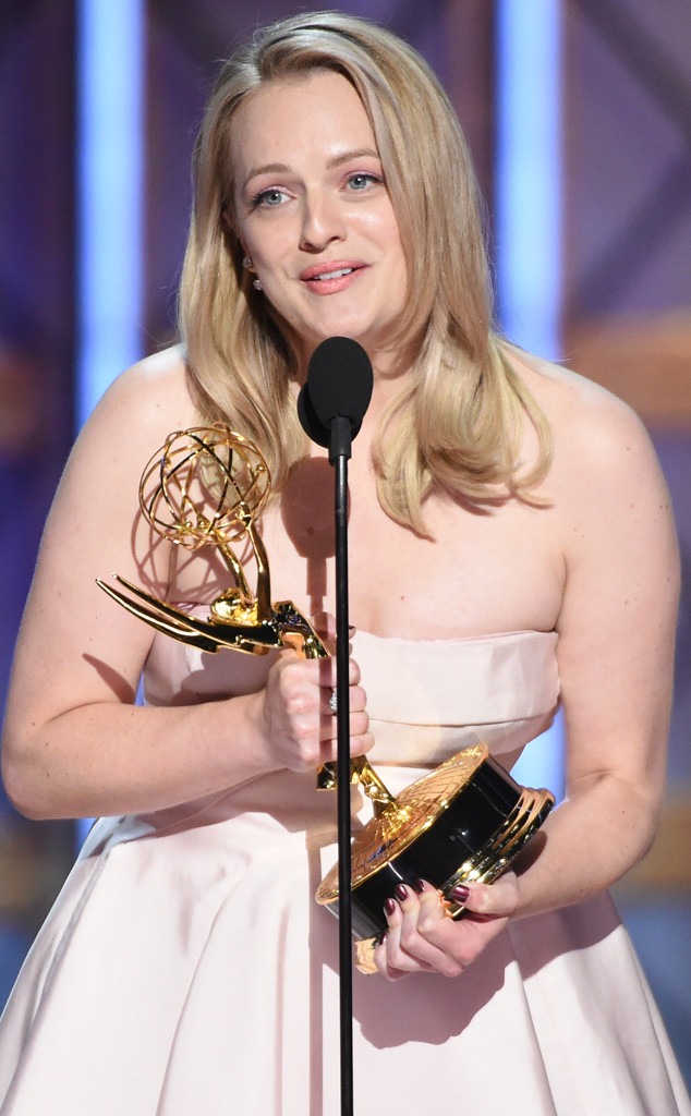 Elisabeth Moss Wins Her First Emmy for The Handmaid's Tale at the 2017