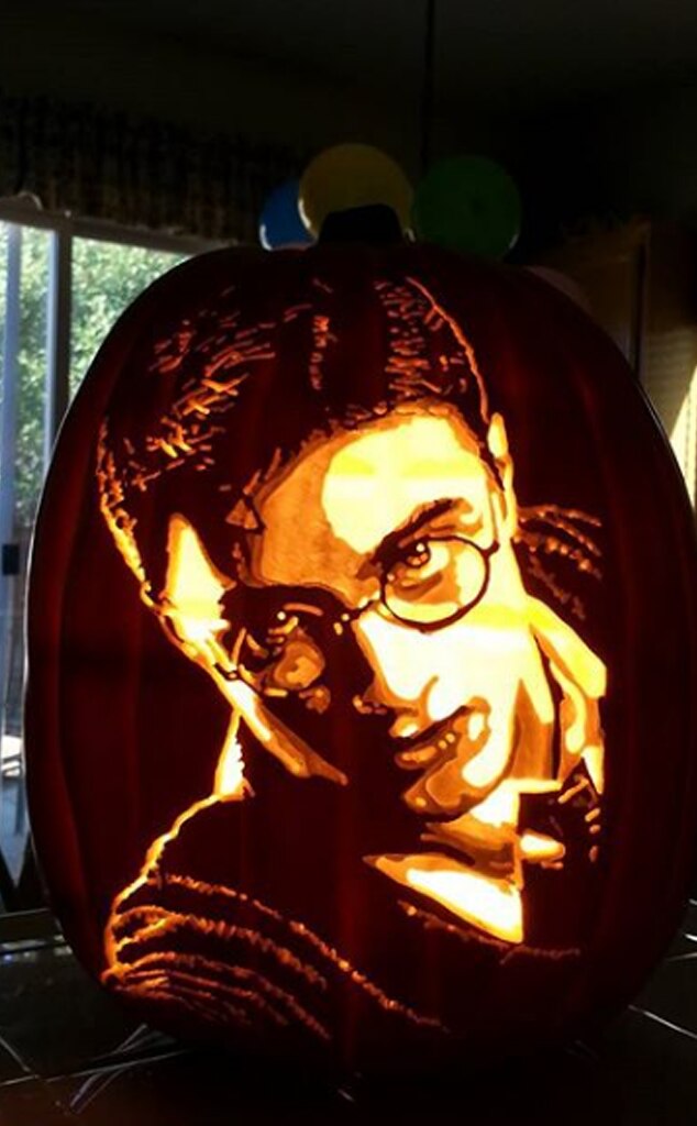 Harry Potter from Celebrity Pumpkin Carvings | E! News