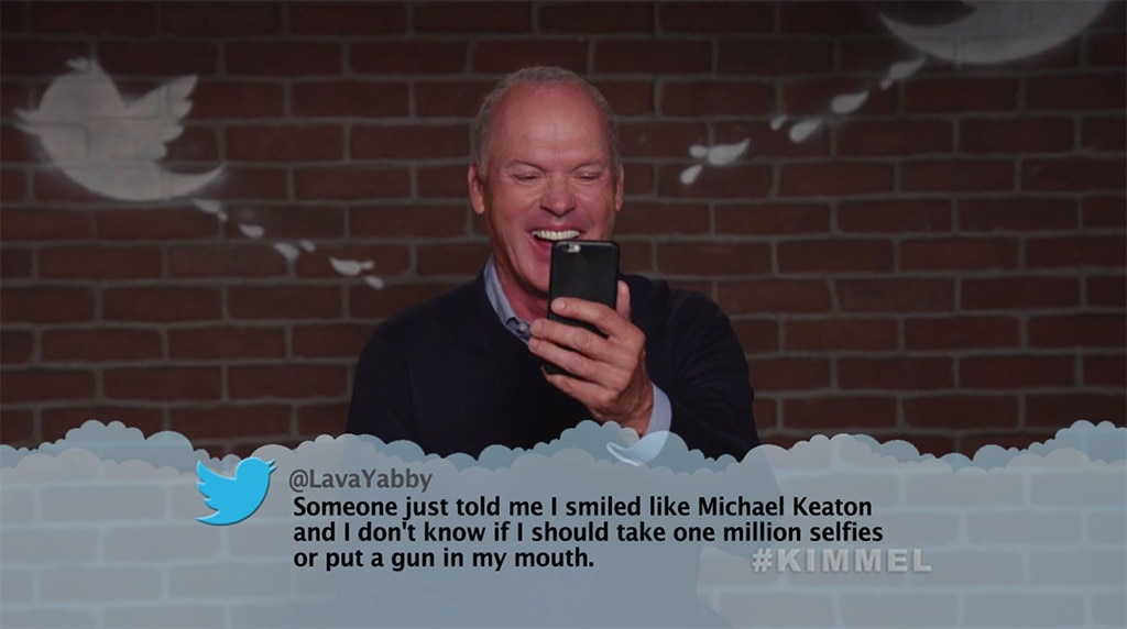 Michael Keaton From Celebrity Mean Tweets From Jimmy Kimmel Live! | E! News