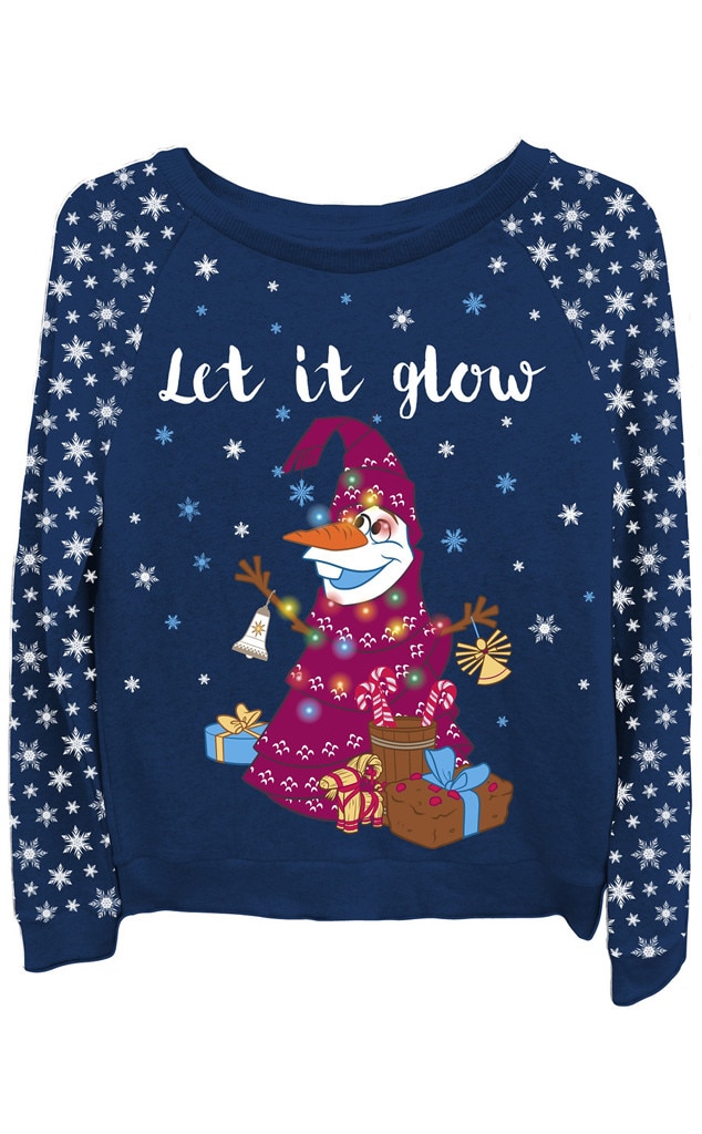Let It Glow Sweater from Olaf's Frozen Adventure Merchandise E! News