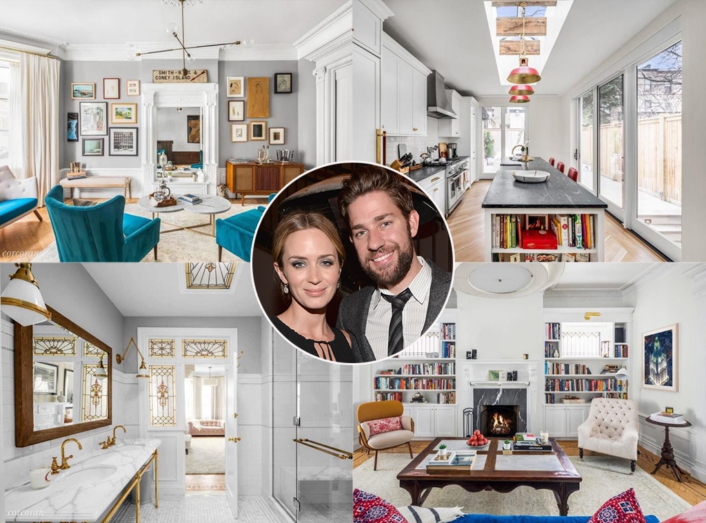 John Krasinski & Emily Blunt, Brooklyn townhouse