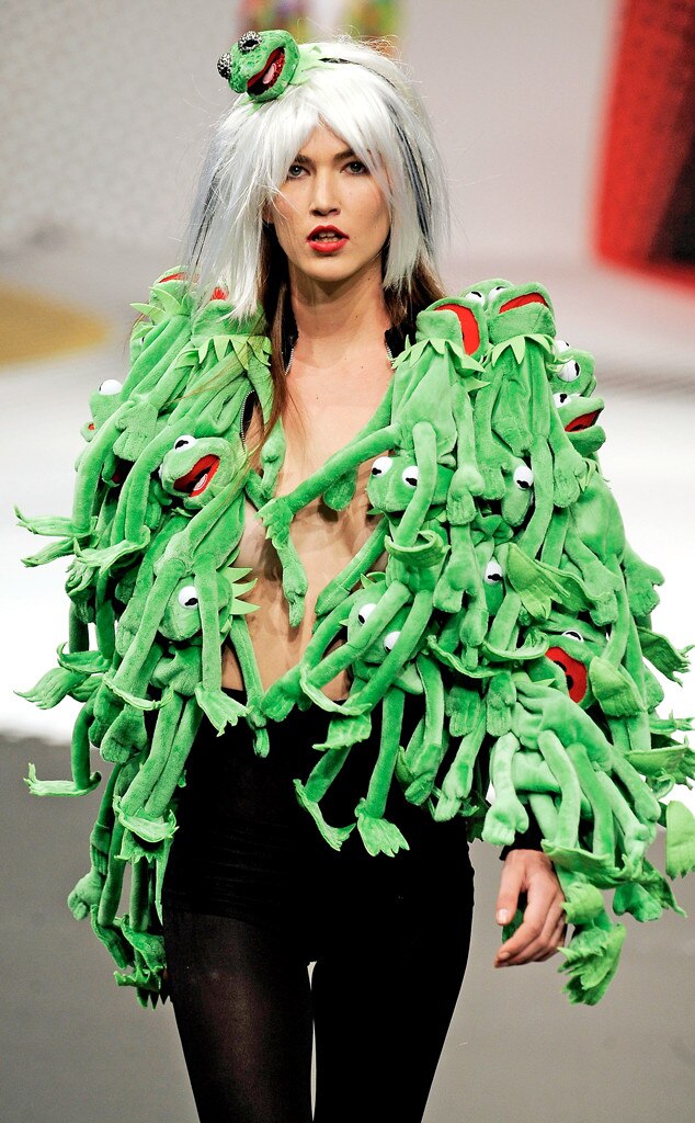 Jean-Charles De Castelbajac, Kermit coat, ESC: Craziest Moments from Fashion Week