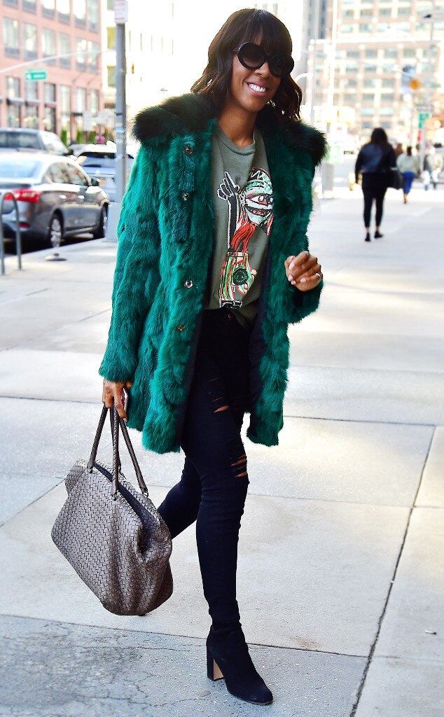 Winter Warrior from Kelly Rowland's Street Style | E! News