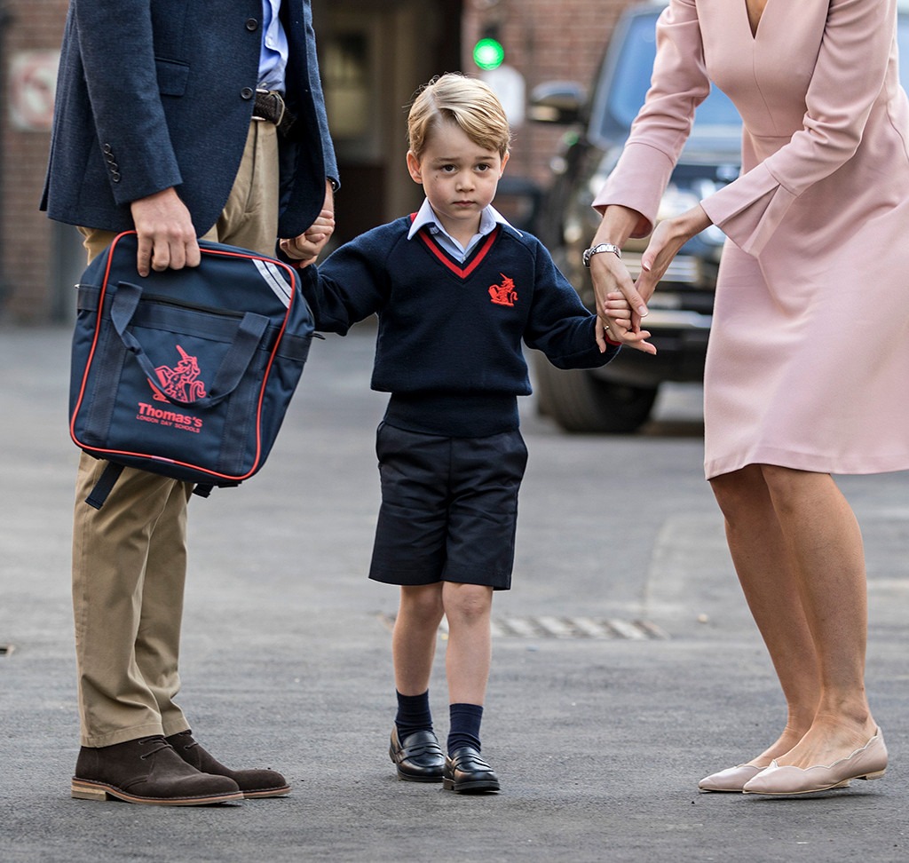 Prince George, Prince William, Thomas's Battersea