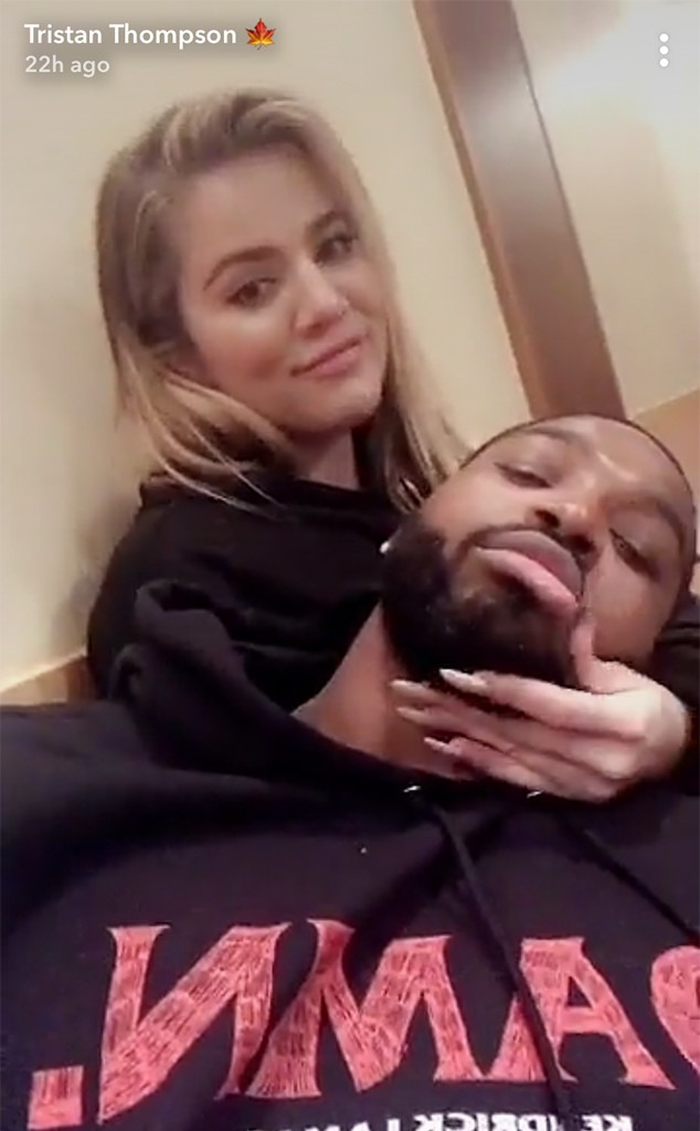 Khloe Kardashian, Tristan Thompson, Snapchat