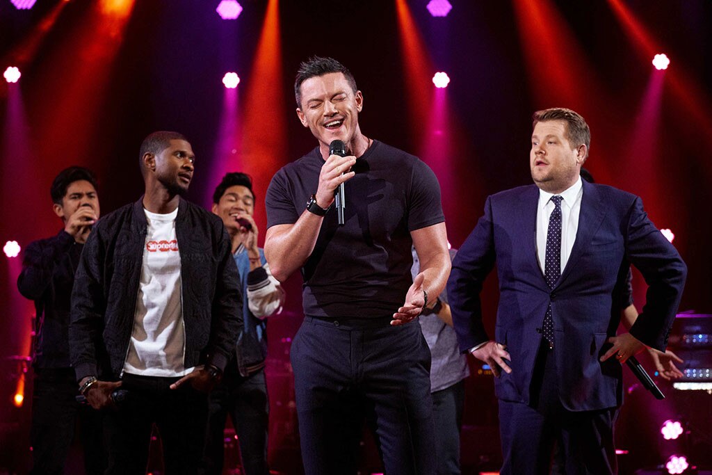 Bringing Sexy Back! Usher, Luke Evans and James Corden Compete in