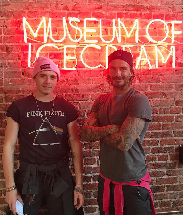 Brooklyn Beckham, David Beckham, Museum of Ice Cream